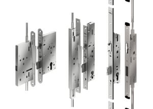 Door locks for 2-leaf door solutions